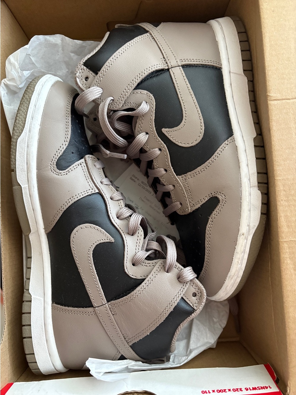 nike dunk black moon fossil